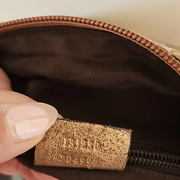 Gucci Tote Sherry Line Pink/Tan Webbing - Picture 10 of 10